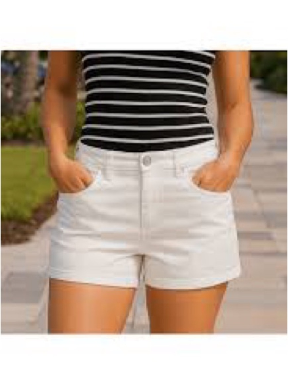 Juicy Couture White Denim Jean Shorts